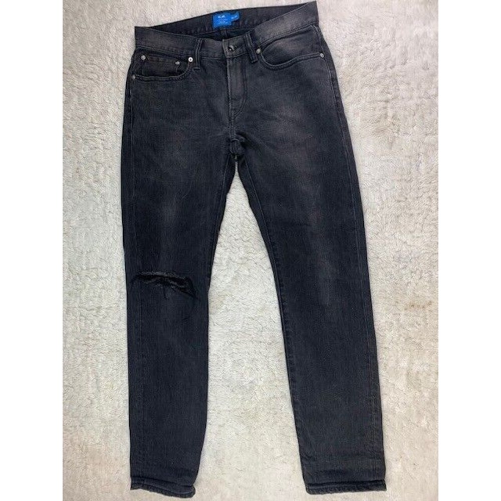 CM Club Monaco Size 30x32 Mens Jeans (Actual Inseam) 30.5 Black Straight Distres
